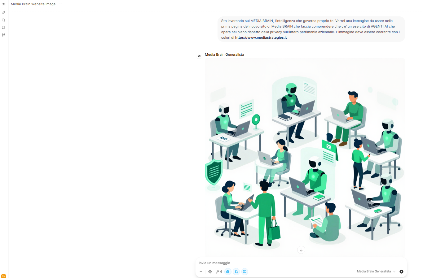OpenWebUI - generazione di un'immagine
