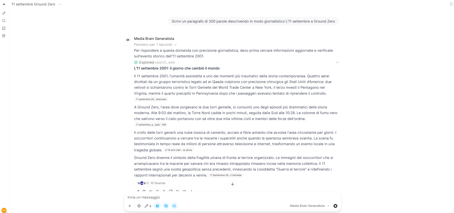 OpenWebUI - sviluppo di contenuti